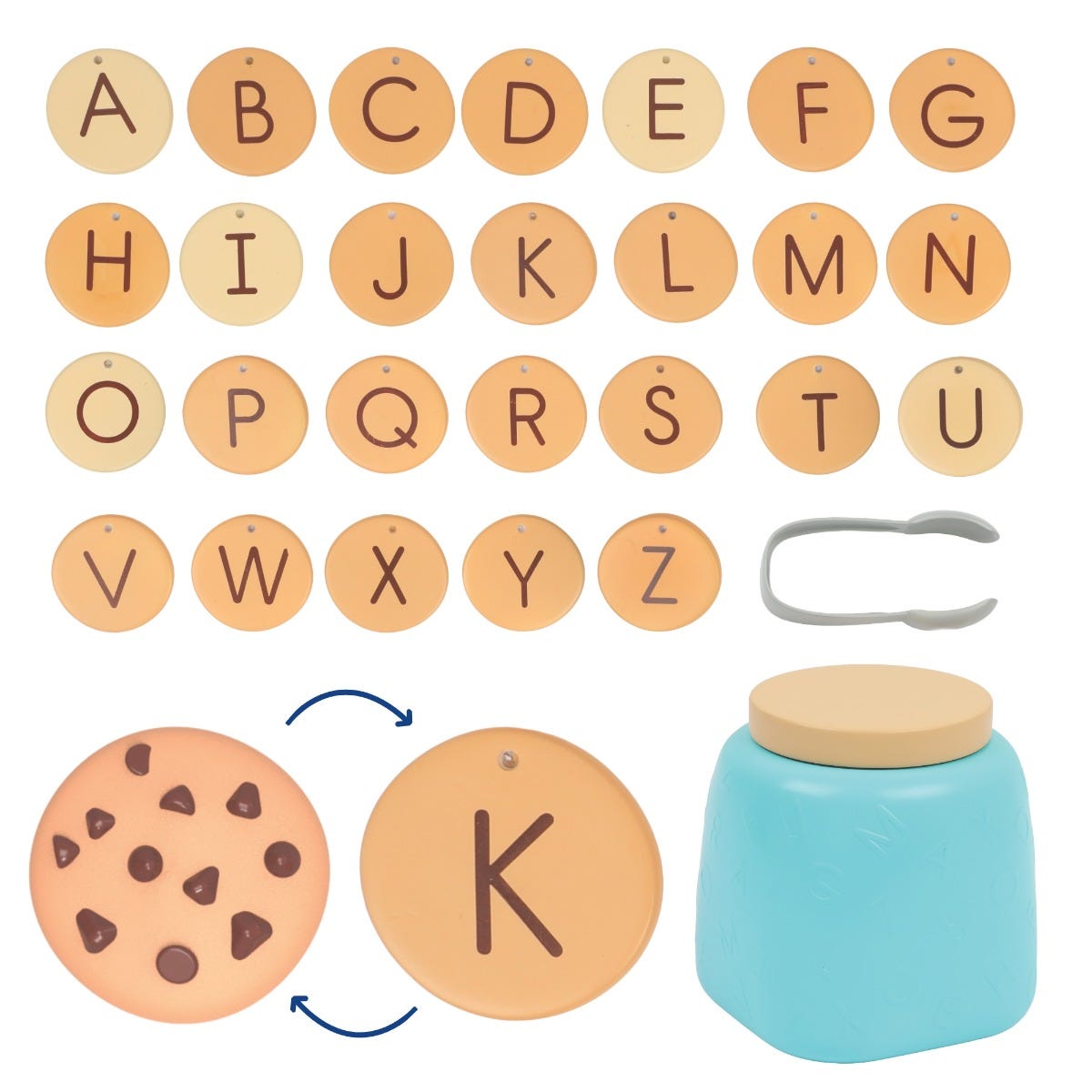 Bocal à biscuits de l'alphabet