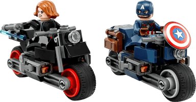 Les motos de Black Widow et de Capitaine America - Marvel - La Ribouldingue