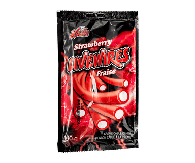 Livewires bonbons cables à la fraise 100g - La Ribouldingue