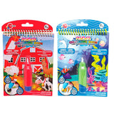 Livre de coloriage à l'eau Ferme/Animaux marins - La Ribouldingue