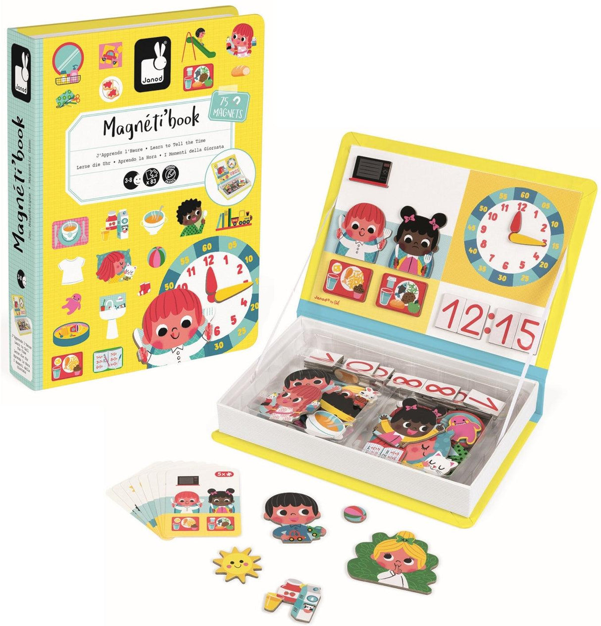 Magnéti'book - j'apprends l'heure - La Ribouldingue