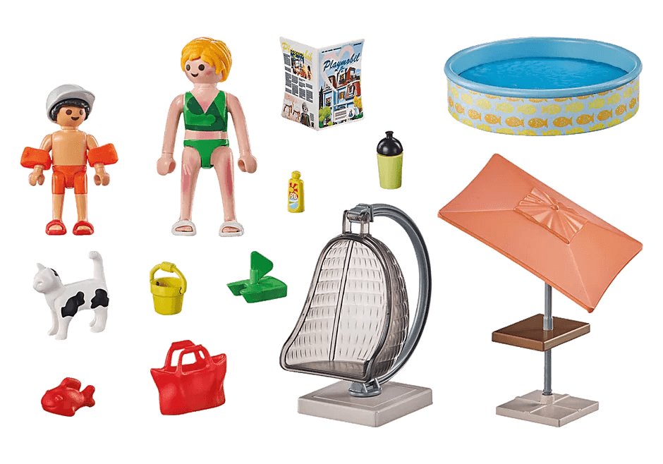 Maman et enfant avec fauteuil suspendu - My Life - La Ribouldingue