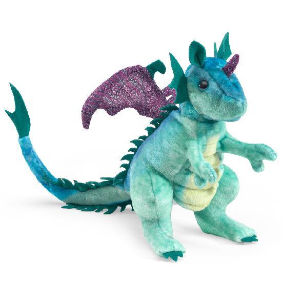 Zqkimzi Marionnette à Doigt de Dragon, marionnettes de Dragon pour,Marionnettes de Jeu de rôle - Marionnettes d'animaux imprimées en, marionnettes à