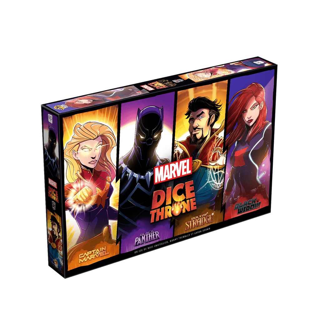 Marvel Dice Throne - Black Widow vs Doctor Strange vs Captain Marvel vs Black Panther (Fr) - La Ribouldingue