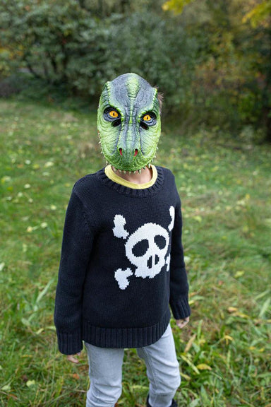 Masque de dino T-Rex vert - La Ribouldingue