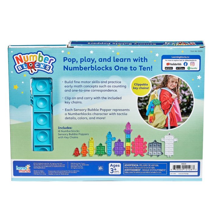 Number Blocks - Sensory Bubble Poppers