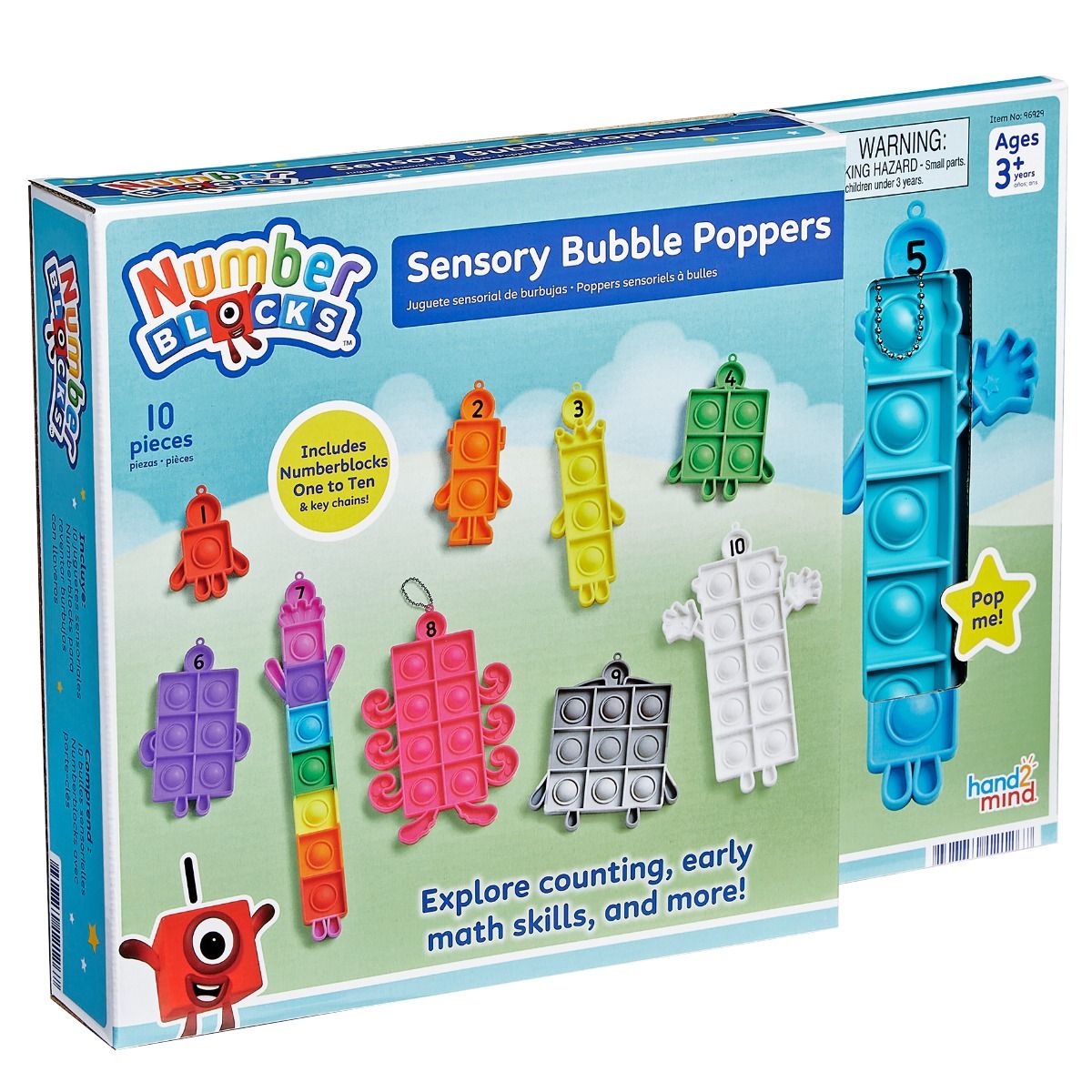 Number Blocks - Sensory Bubble Poppers