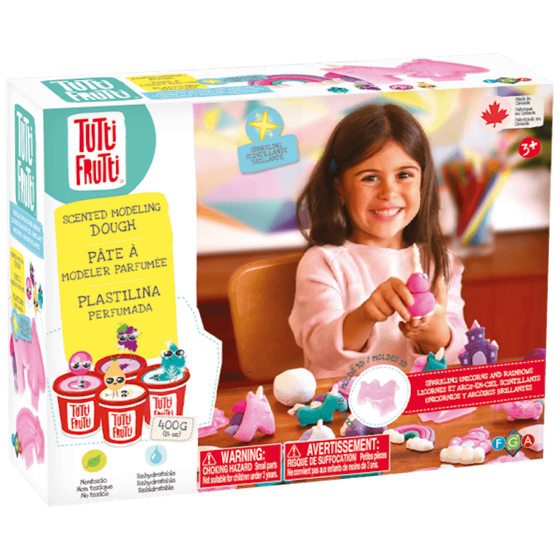 Pâte à Modeler avec Moules - Licornes & Arc-en-Ciel Scintillant - La Ribouldingue