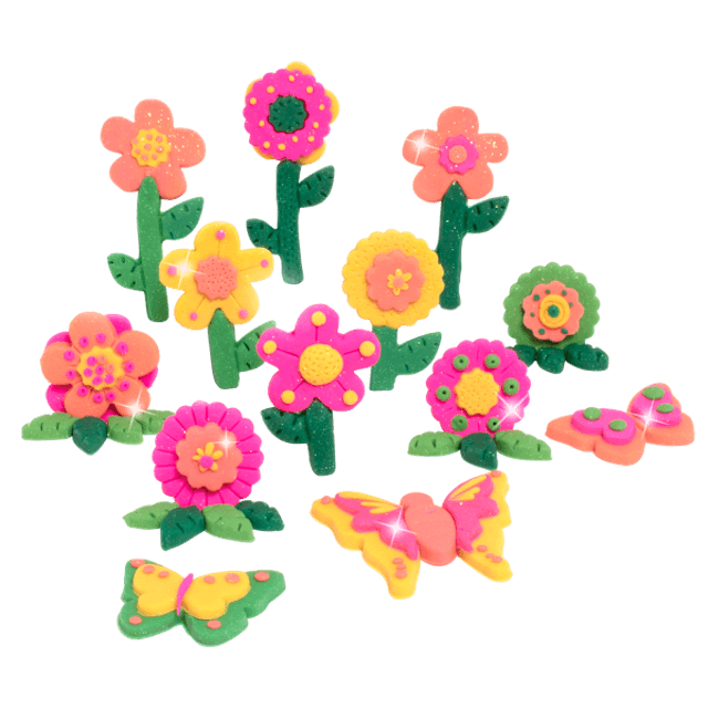 Pâte à modeler - Fleurs scintillantes - La Ribouldingue