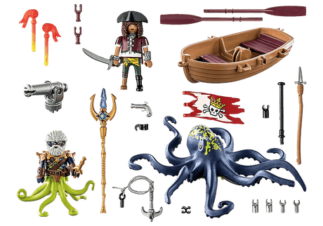 Pirate avec pieuvre géante - Pirates - La Ribouldingue