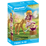 Golden Unicorn Foal with Fairy - Magic Unicorns