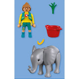 Éléphanteau et gardien de zoo - Animal and Friends