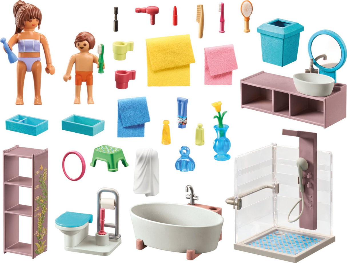 Salle de bain avec douche et baignoire - My Life