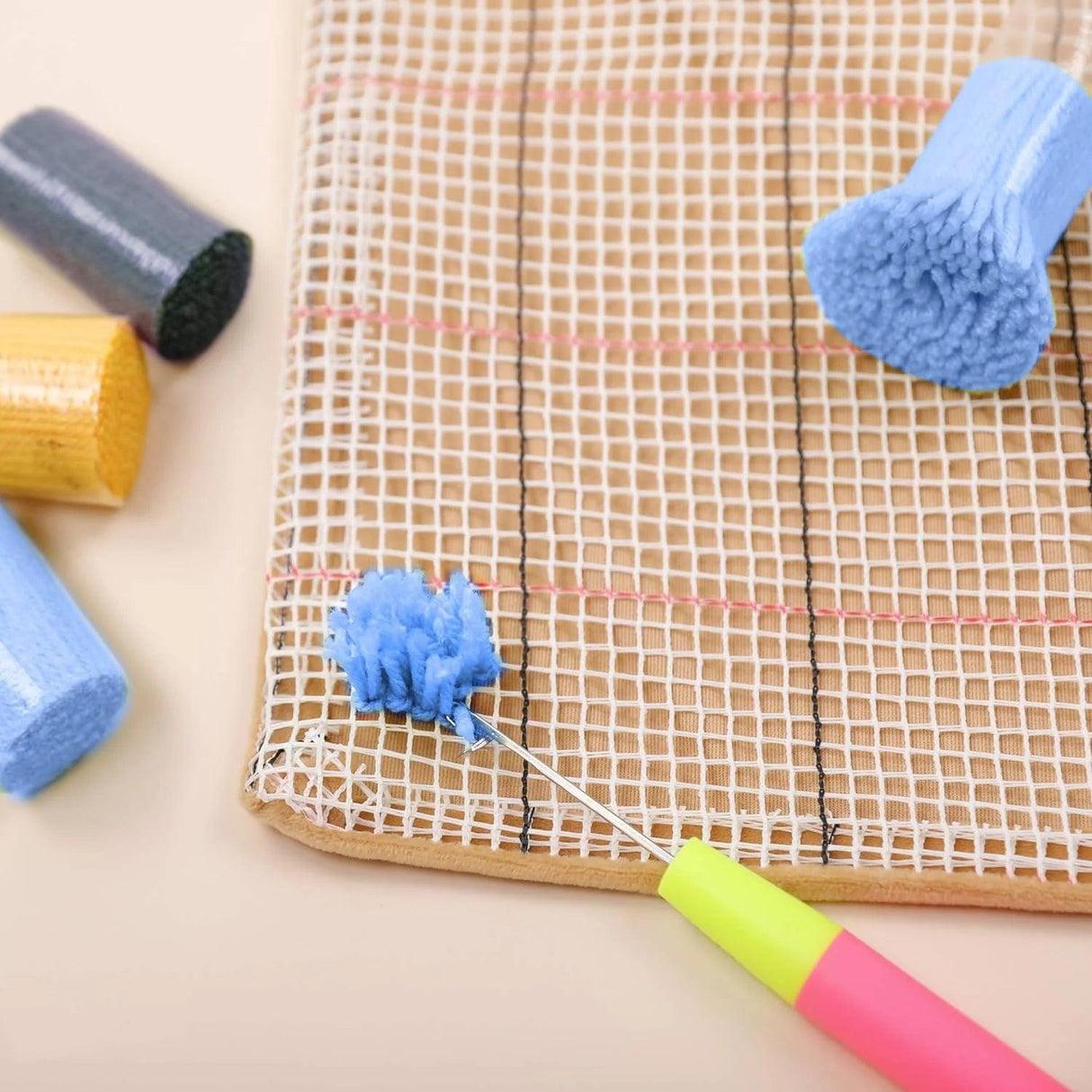 Points noués - Housse de coussin - Voilier - La Ribouldingue