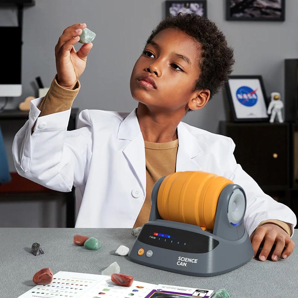 Rock Tumbler Kit de démarrage complet de polissage de pierre avec minuterie de 7 jours pour le bricolage des pierres précieuses, quartz rose, pour enfants et adultes Rock Tumbler Kit de démarrage complet de polissage de pierre avec minuterie de 7 jours pour le bricolage des pierres précieuses, quartz rose, pour enfants et adultes