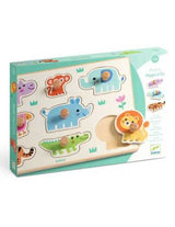 Puzzle en bois - Hippo'n'Co - 8 mcx