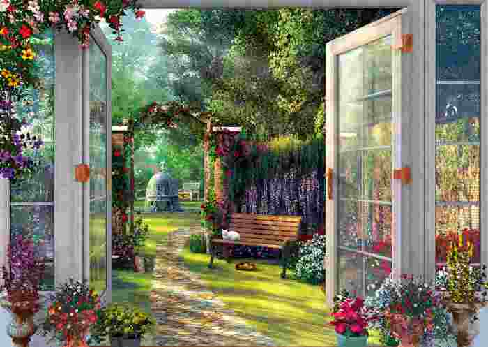 Vue sur le jardin enchanté - 1000 mcx