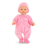 Pyjama rose et bonnet pour poupon 36 cm - La Ribouldingue