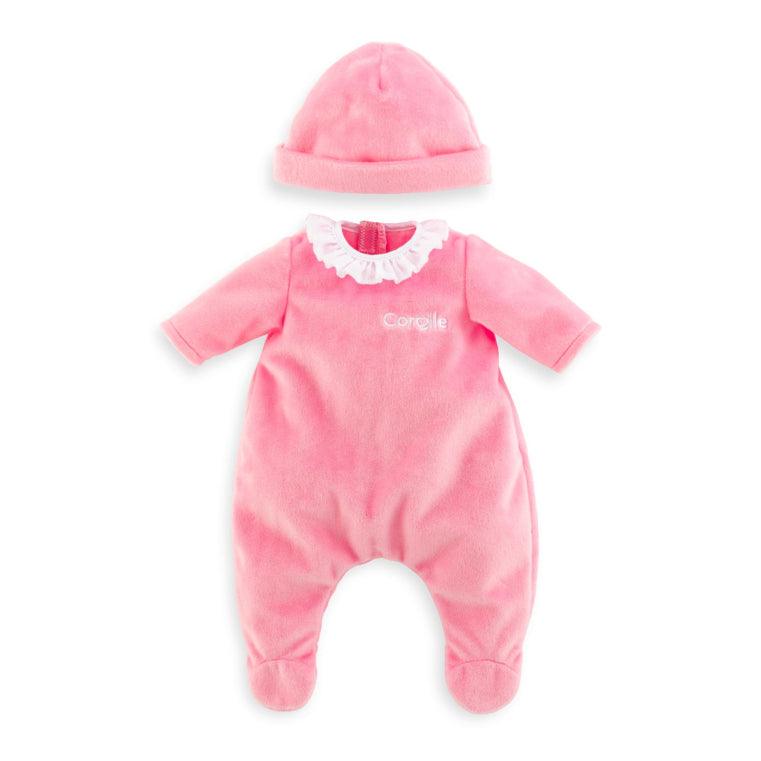 Pyjama rose et bonnet pour poupon 36 cm - La Ribouldingue