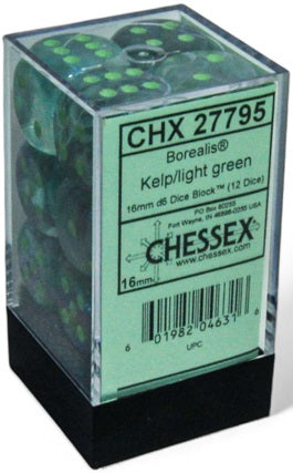 Brique 12 d6 16mm Kelp / Vert pale - Borealis
