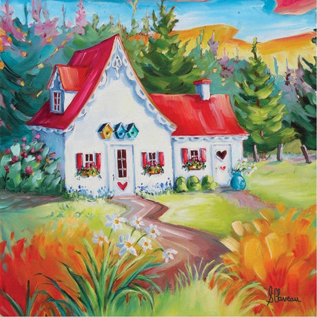 Romantique 40 x 40 cm - La Ribouldingue