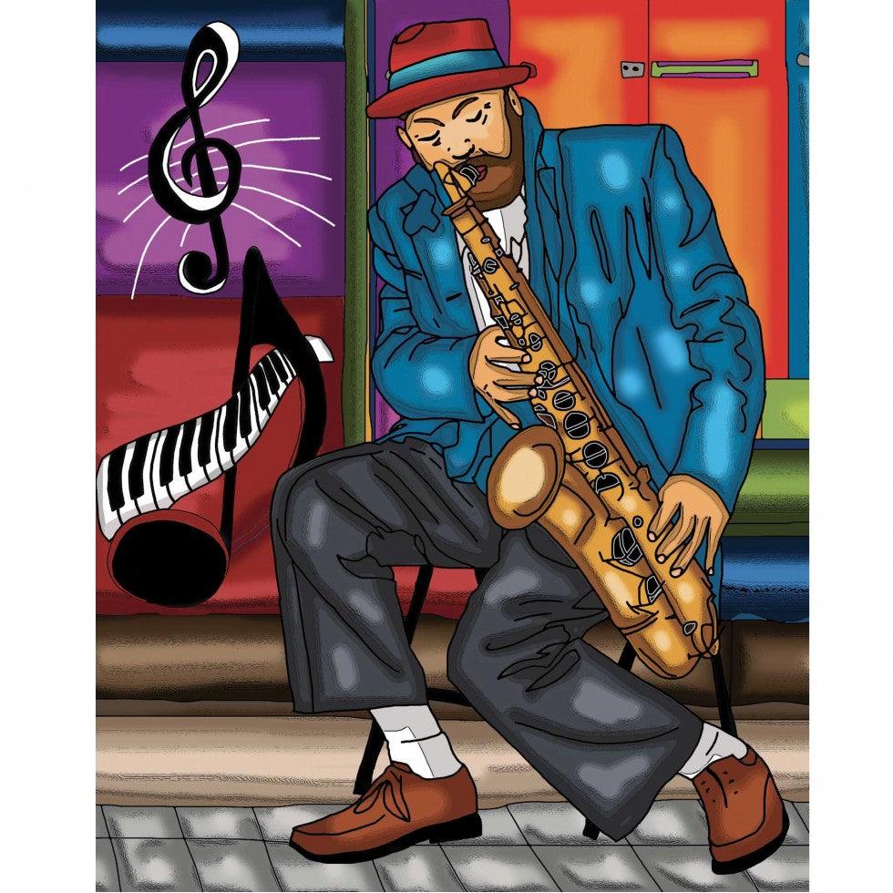 Smooth Jazz 40 x 50 cm - La Ribouldingue