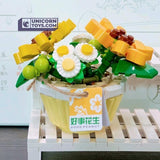 Soupir de bébé et marguerite avec pots - La Ribouldingue