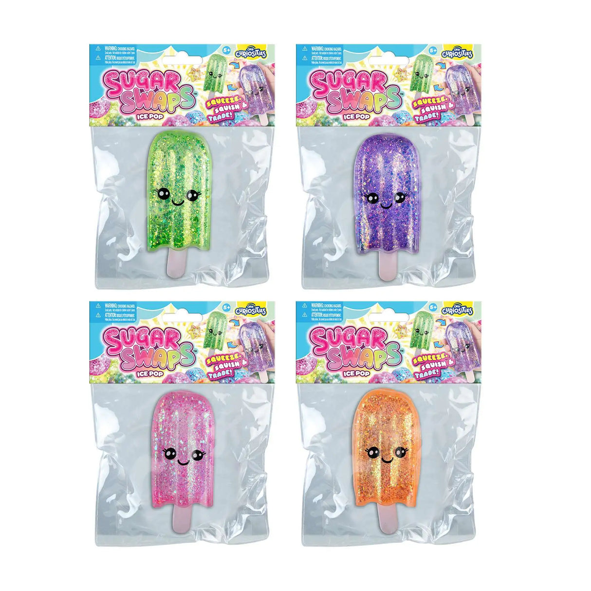 Squishy Sugar Swaps - Ice Pops (assortiment)