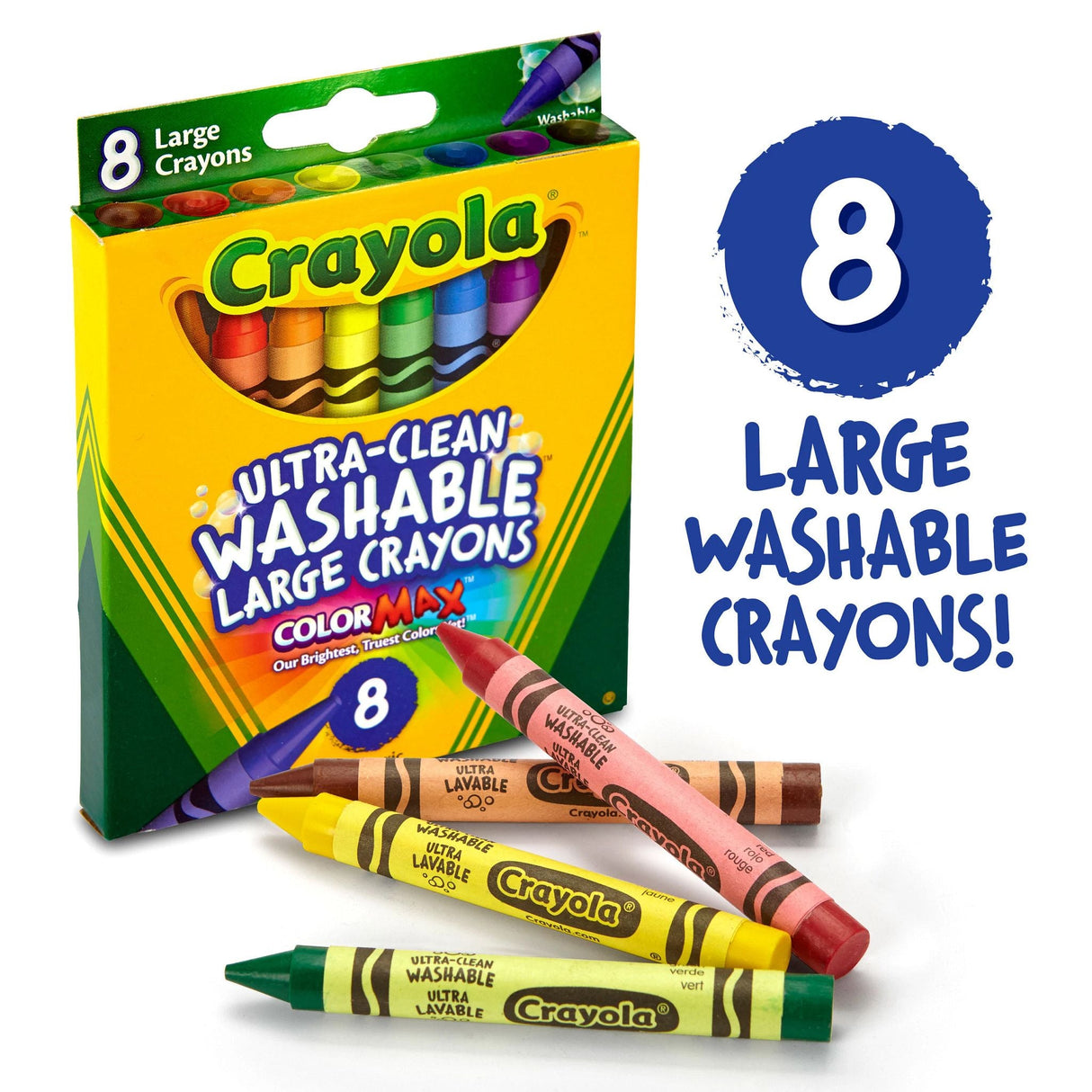 Crayons de cire - Gros (8)
