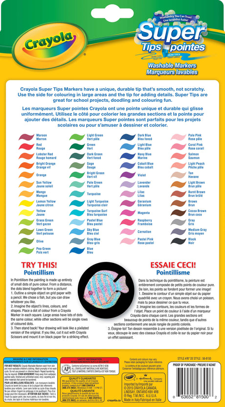 Marqueurs Super-pointes (50)