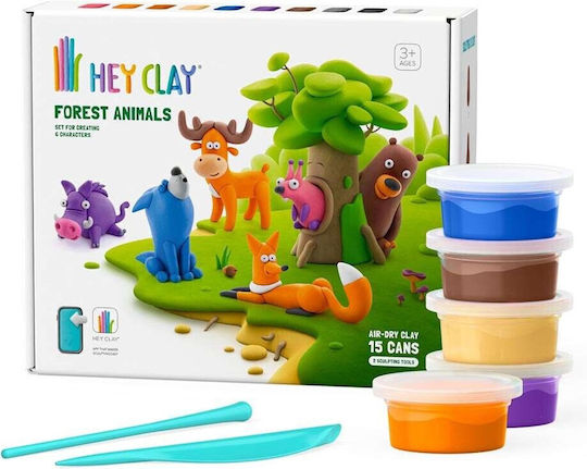 Ensemble d'argile Hey Clay - Animaux de la forêt