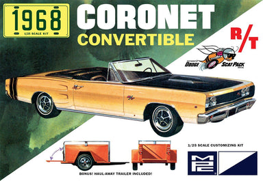 1968 Dodge Coronet Convertible avec remorque (Niv 2) - La Ribouldingue