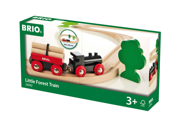 Petit circuit de train en forêt