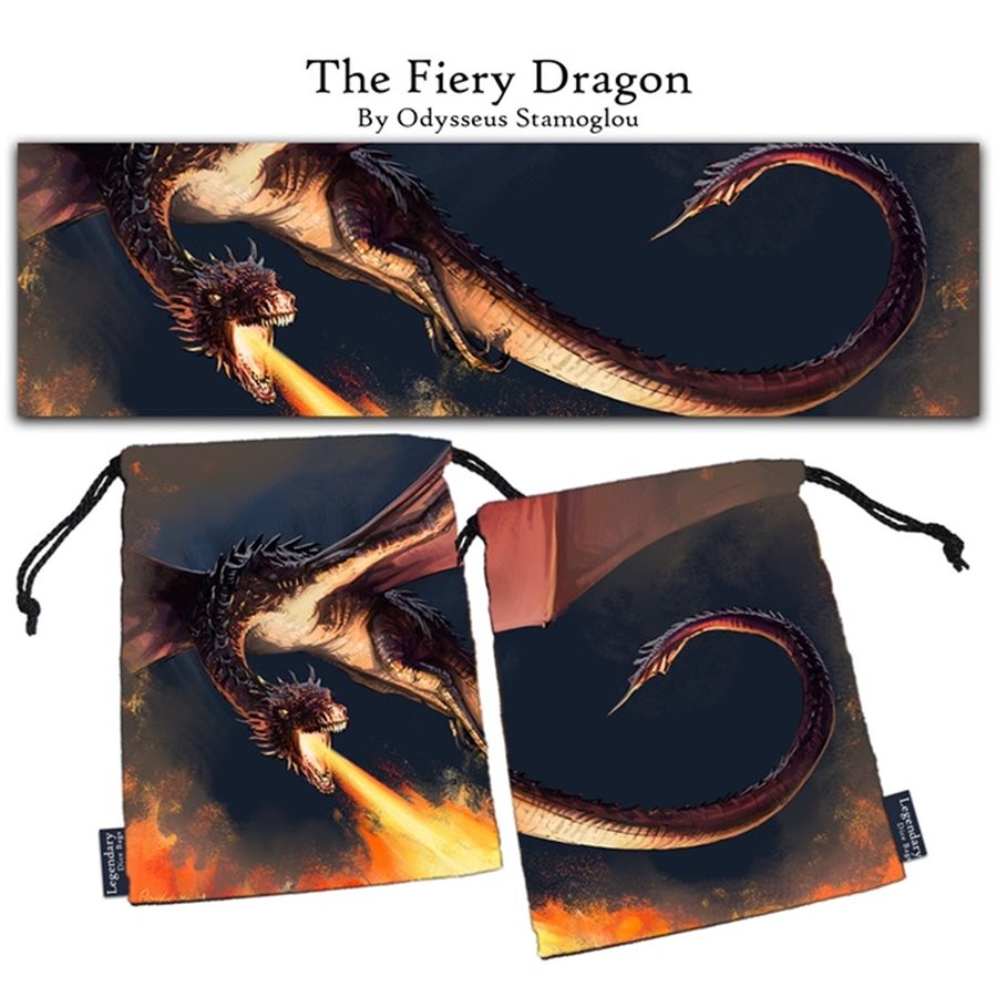 Dice Bag - Fiery Dragon