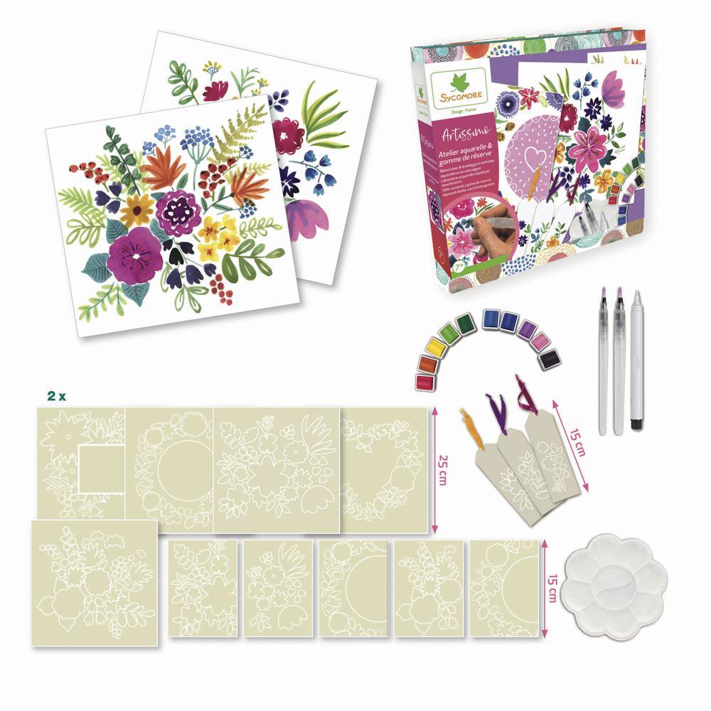 Artissimo - Atelier aquarelle & gomme de réserve - La Ribouldingue