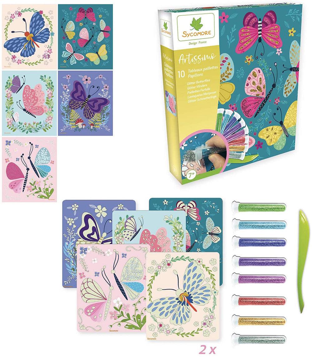 Artissimo - Grand modèle - Tableaux à pailleter - Papillons - La Ribouldingue