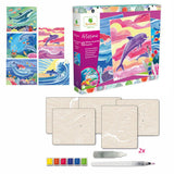 Artissimo - Grands tableaux aquarelles - Dauphins - La Ribouldingue