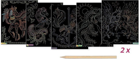 Artissimo - Tableaux à gratter - Chevaux et licornes - La Ribouldingue