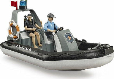 Bateau de police bworld avec policier plongeur et accessoires - La Ribouldingue