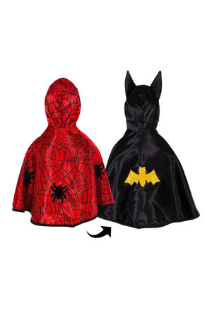 Cape réversible Spiderman/Batman - La Ribouldingue