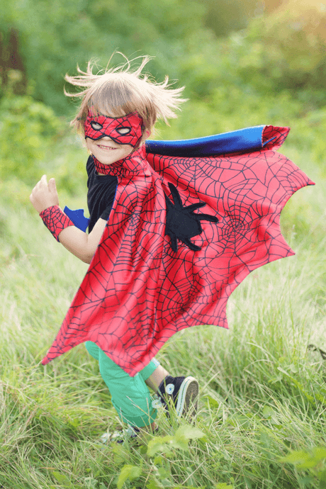 Cape Spiderman & masque 3-4 ans - La Ribouldingue