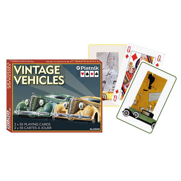 Cartes à Jouer - Jeu Double - Véhicules Vintages - La Ribouldingue