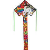 Cerf-Volant 46" - Easy Flyer Kite Large - Licorne et Fleurs - La Ribouldingue