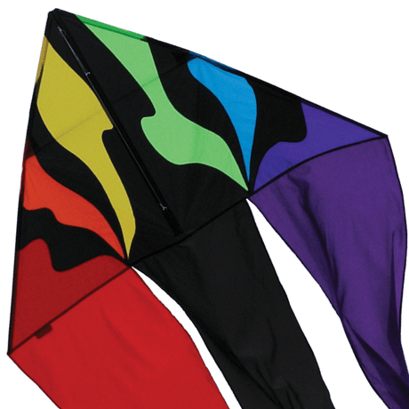 Cerf-Volant 56" - Flo-Tail Delta Kite - Rainbow - La Ribouldingue