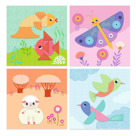 Collages - Découper en crans - La Ribouldingue