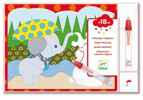 Coloriages magiques - Caché dehors - La Ribouldingue