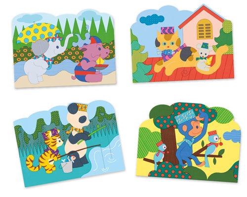 Coloriages magiques - Caché dehors - La Ribouldingue