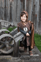 Costume chevalier cuivre 5-6 ans - La Ribouldingue