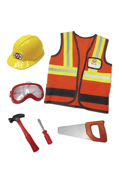 Costume Ouvrier de construction 5-6 ans - La Ribouldingue