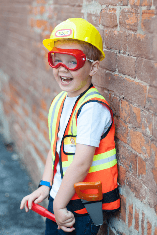 Costume Ouvrier de construction 5-6 ans - La Ribouldingue
